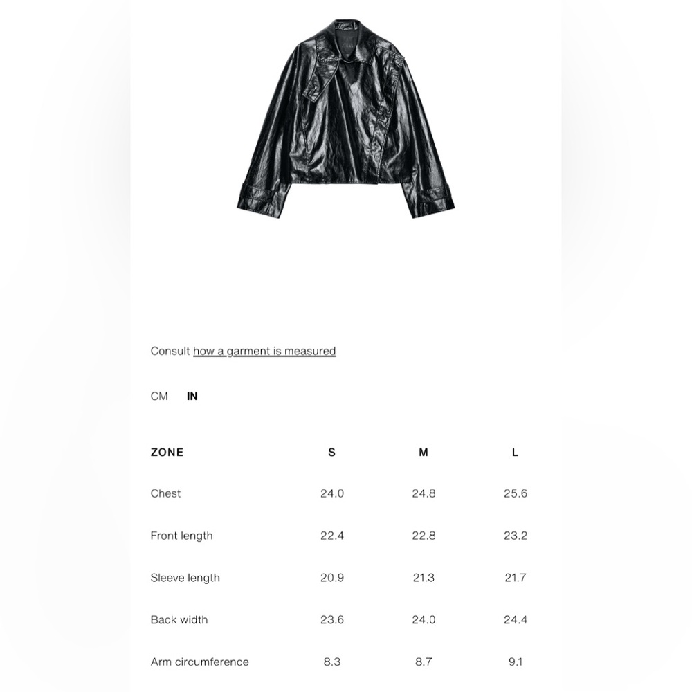Zara Women Collection Shiny black Jacket with lapel collar - Picture 11 of 11